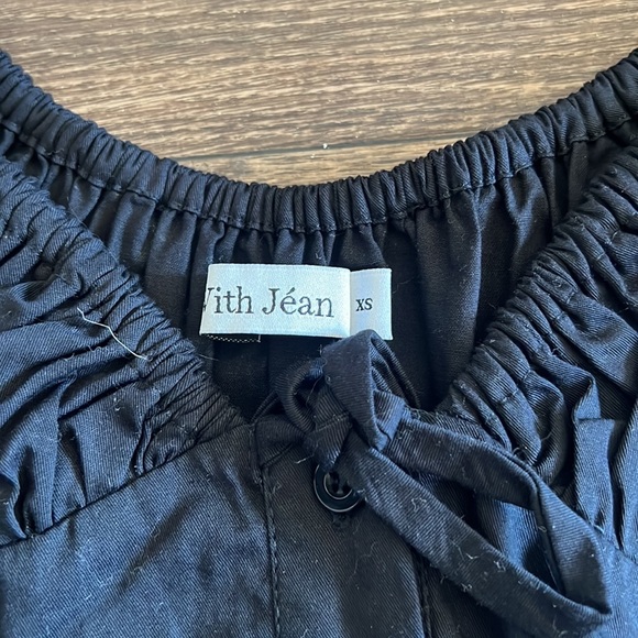 With Jean Black Dress Audrey Dress - Picture 4 of 5